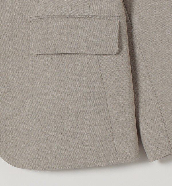 SHIPS any「SHIPS any:〈洗濯機可能〉シャーク ノーカラー ジャケット」|ノーカラージャケット|