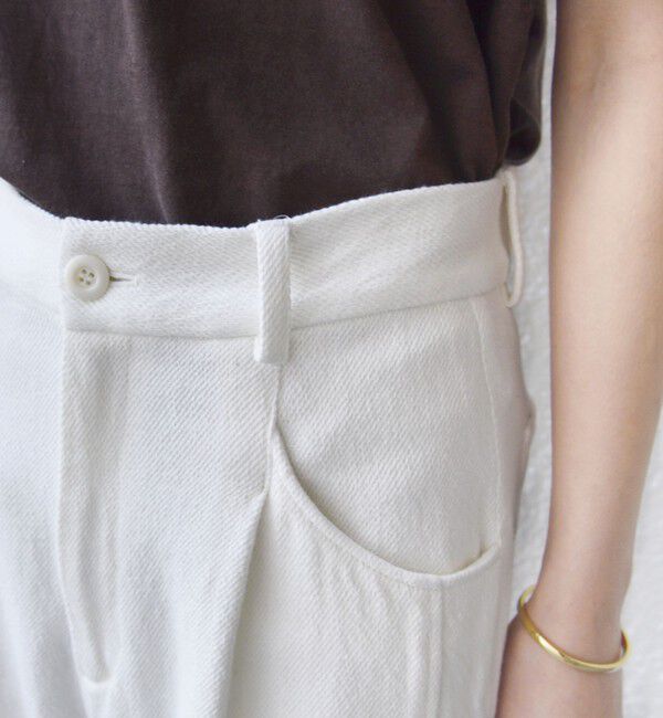 SHIPS for women「〈手洗い可能〉ルーズ デニム ポケット デザイン パンツ」|デニム|