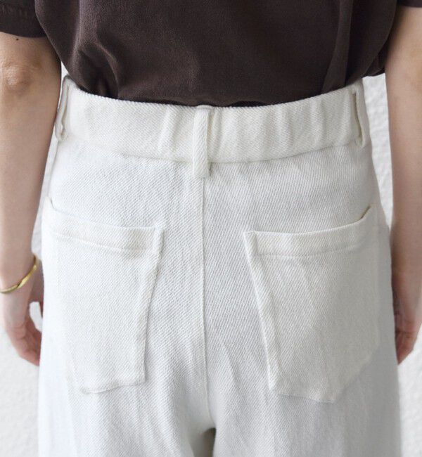 SHIPS for women「〈手洗い可能〉ルーズ デニム ポケット デザイン パンツ」|デニム|