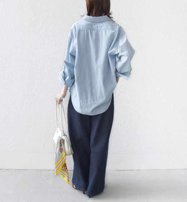 SHIPS for women「〈手洗い可能〉ルーズ デニム ポケット デザイン パンツ」|デニム|