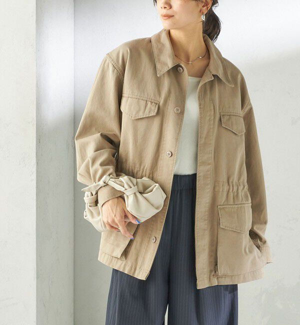 SHIPS for women「NINE CASE:〈洗濯機可能〉ミリタリー シャツ ジャケット」|その他|ベージュ
