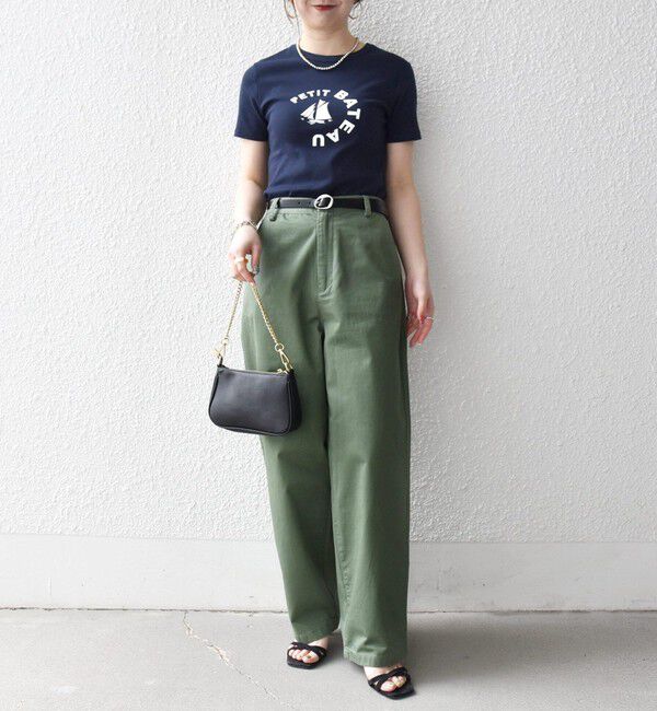 SHIPS any「SHIPS any:〈洗濯機可能〉チノ ハイウエスト セミワイド パンツ」|チノ|