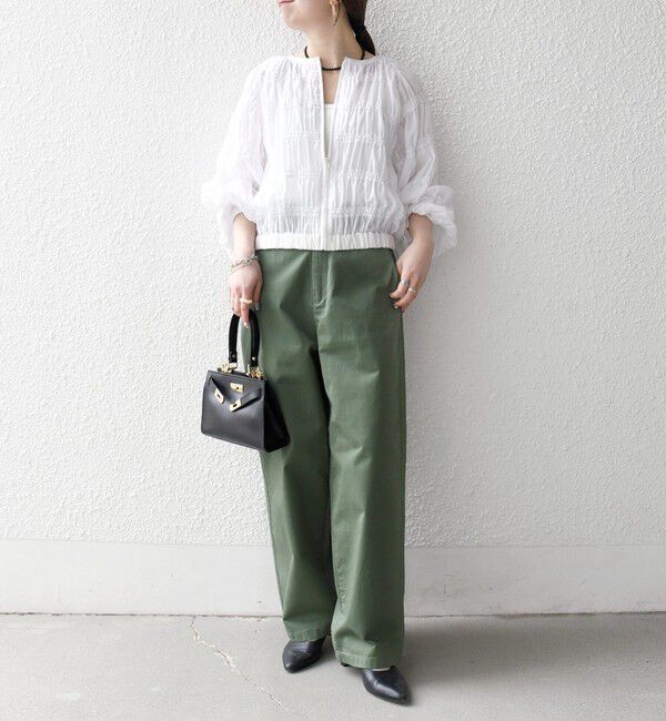 SHIPS any「SHIPS any:〈洗濯機可能〉チノ ハイウエスト セミワイド パンツ」|チノ|