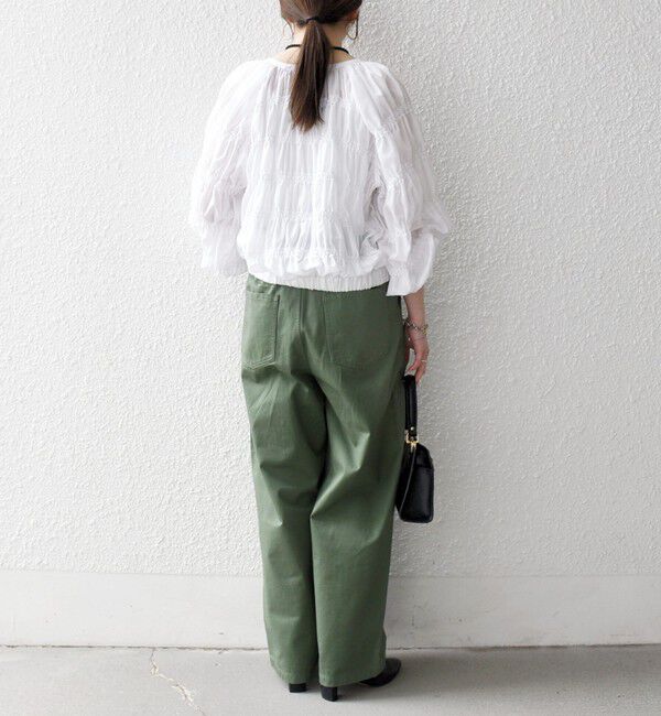 SHIPS any「SHIPS any:〈洗濯機可能〉チノ ハイウエスト セミワイド パンツ」|チノ|