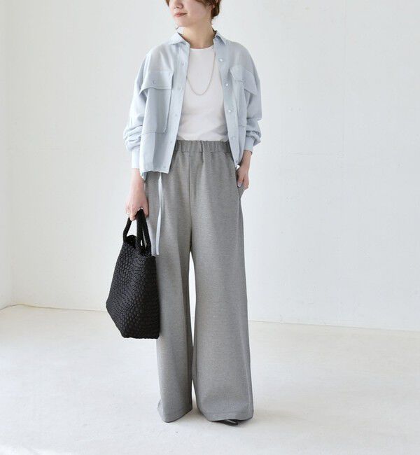 quaranciel「quaranciel:〈洗濯機可能〉ライト ポンチ ロゴ刺繍 スウェット パンツ」|その他|