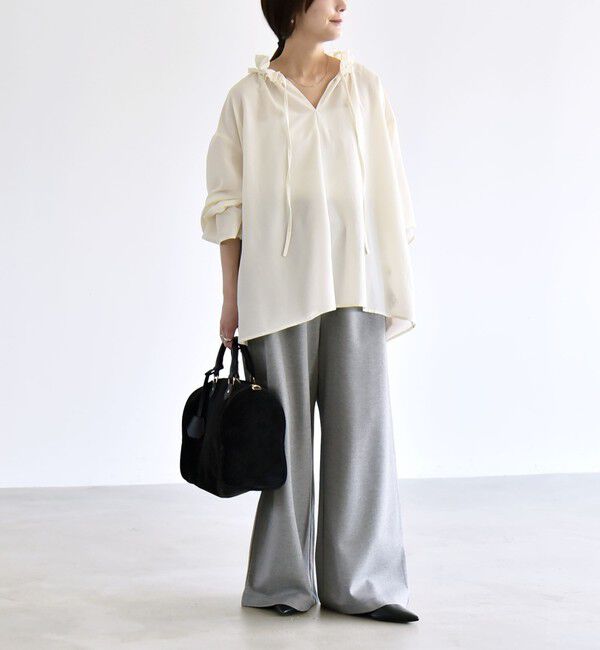 quaranciel「quaranciel:〈洗濯機可能〉ライト ポンチ ロゴ刺繍 スウェット パンツ」|その他|