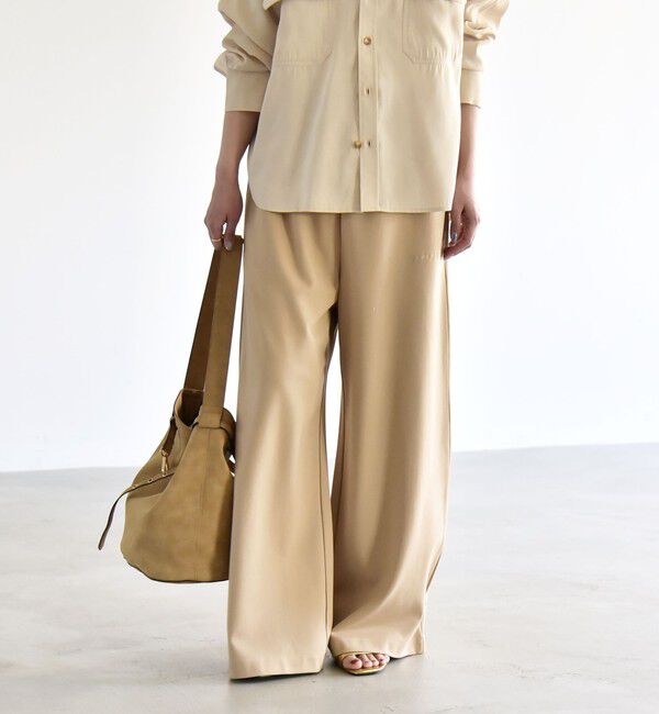 quaranciel「quaranciel:〈洗濯機可能〉ライト ポンチ ロゴ刺繍 スウェット パンツ」|その他|