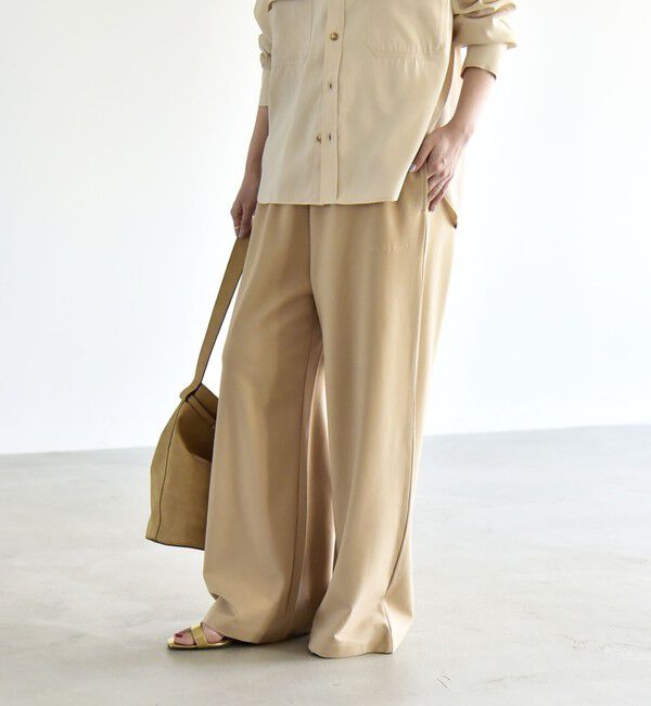 quaranciel「quaranciel:〈洗濯機可能〉ライト ポンチ ロゴ刺繍 スウェット パンツ」|その他|