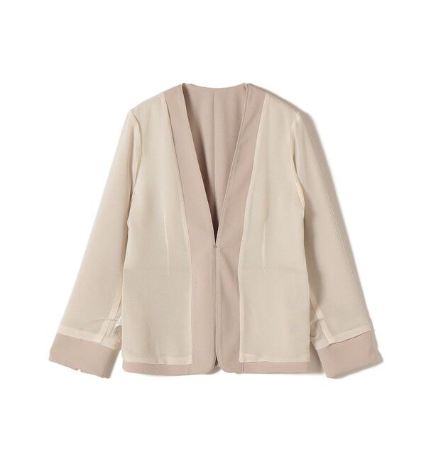 SHIPS for women「〈接触冷感 / UVカット〉Refinel カラーレス ジャケット（セレモニー対応可）」|ノーカラージャケット|