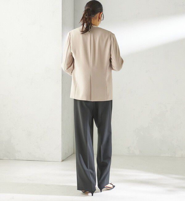 SHIPS for women「〈接触冷感 / UVカット〉Refinel カラーレス ジャケット（セレモニー対応可）」|ノーカラージャケット|