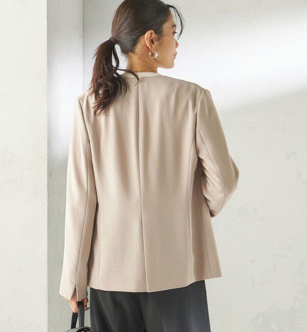 SHIPS for women「〈接触冷感 / UVカット〉Refinel カラーレス ジャケット（セレモニー対応可）」|ノーカラージャケット|