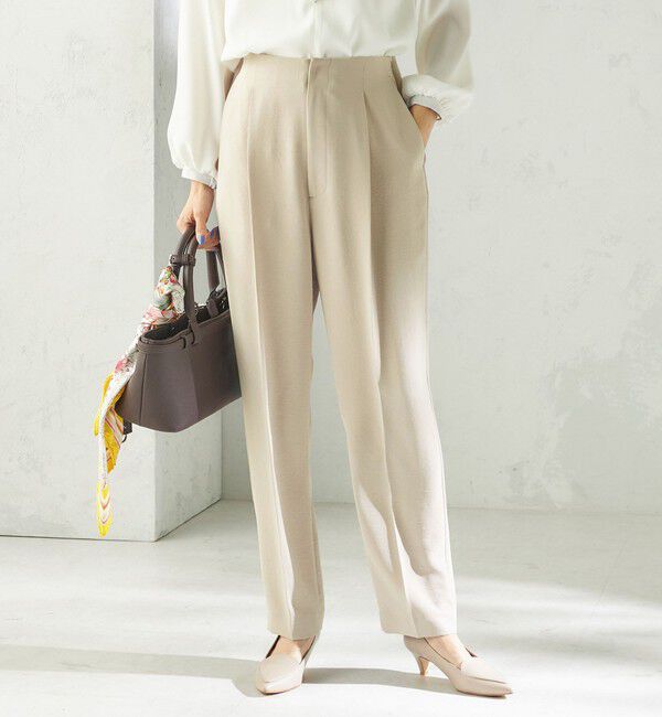 SHIPS for women「〈接触冷感 / UVカット〉Refinel テーパード パンツ（セレモニー対応可）」|その他|