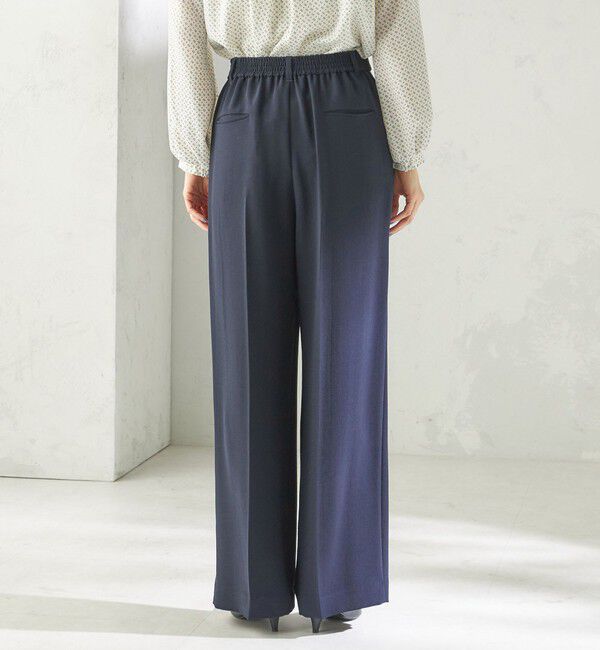 SHIPS for women「〈接触冷感 / UVカット〉Refinel セミ ワイド パンツ（セレモニー対応可）」|その他|