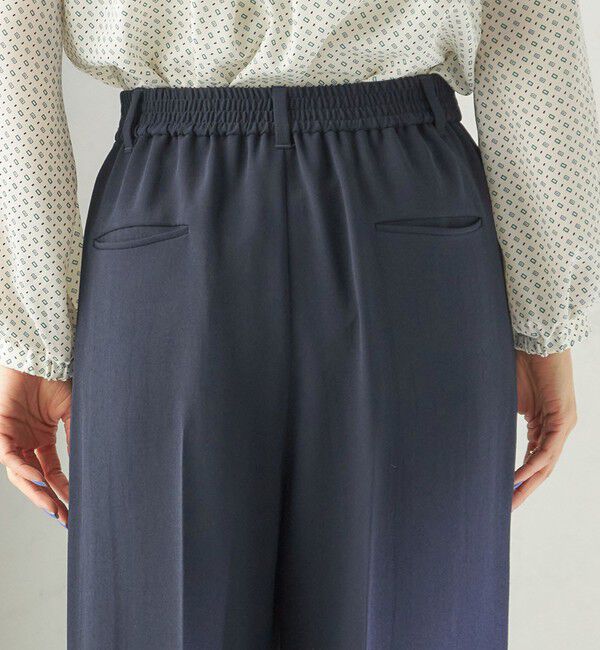 SHIPS for women「〈接触冷感 / UVカット〉Refinel セミ ワイド パンツ（セレモニー対応可）」|その他|