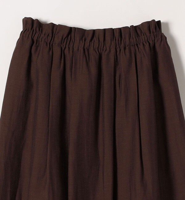 SHIPS any「SHIPS any:〈洗濯機可能〉リネン ミックス シアー ギャザー リボン スカート」|スカート|