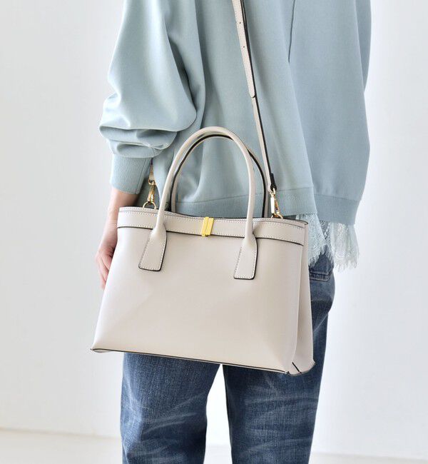 quaranciel「quaranciel: バックル 2way トート バッグ（A4対応）」|トートバッグ|