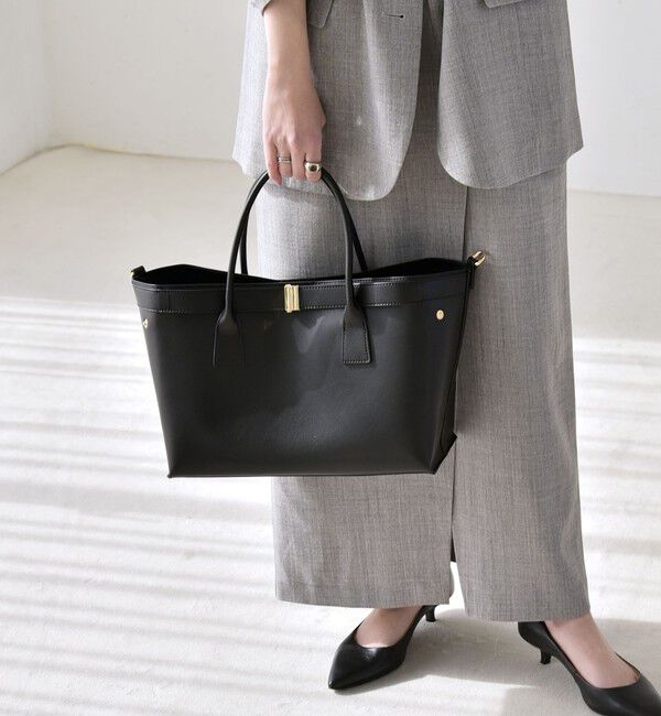 quaranciel「quaranciel: バックル 2way トート バッグ（A4対応）」|トートバッグ|