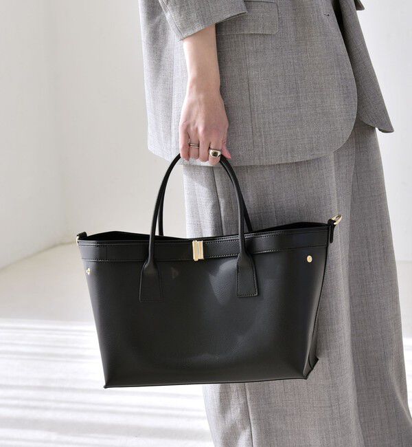 quaranciel「quaranciel: バックル 2way トート バッグ（A4対応）」|トートバッグ|