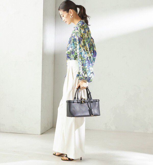 SHIPS for women「〈手洗い可能〉DEVEAUX 綿 プリント ブラウス」|シャツ・ブラウス|