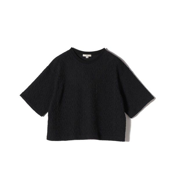 SHIPS for women「〈手洗い可能〉ランダム ブルーゼ 5分袖 プルオーバー」|Tシャツ・カットソー|