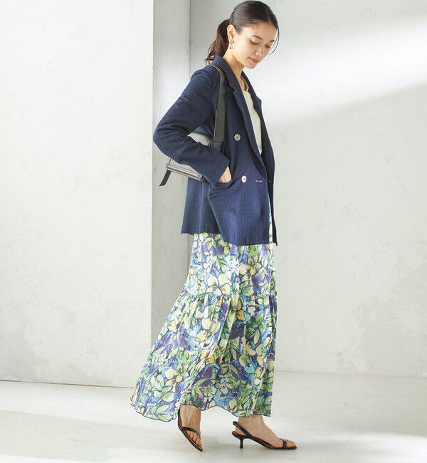 SHIPS for women「〈手洗い可能〉DEVEAUX 綿 プリント スカート」|スカート|