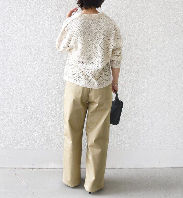 SHIPS for women「【WEB限定】〈手洗い可能〉クロシェ ニット カーディガン」|カーディガン|