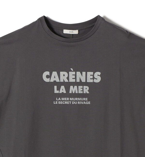 SHIPS for women「メルティ コットン プリント ロゴ ショート スリーブ Tシャツ」|Tシャツ・カットソー|