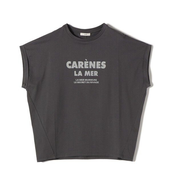 SHIPS for women「メルティ コットン プリント ロゴ ショート スリーブ Tシャツ」|Tシャツ・カットソー|