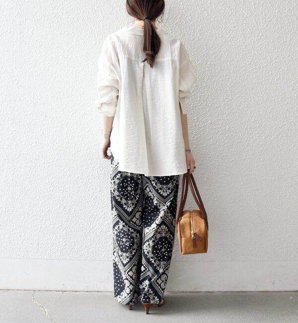 SHIPS any「SHIPS any:〈洗濯機可能〉バンダナ プリント イージー ワイド パンツ」|その他|