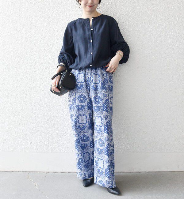 SHIPS any「SHIPS any:〈洗濯機可能〉バンダナ プリント イージー ワイド パンツ」|その他|