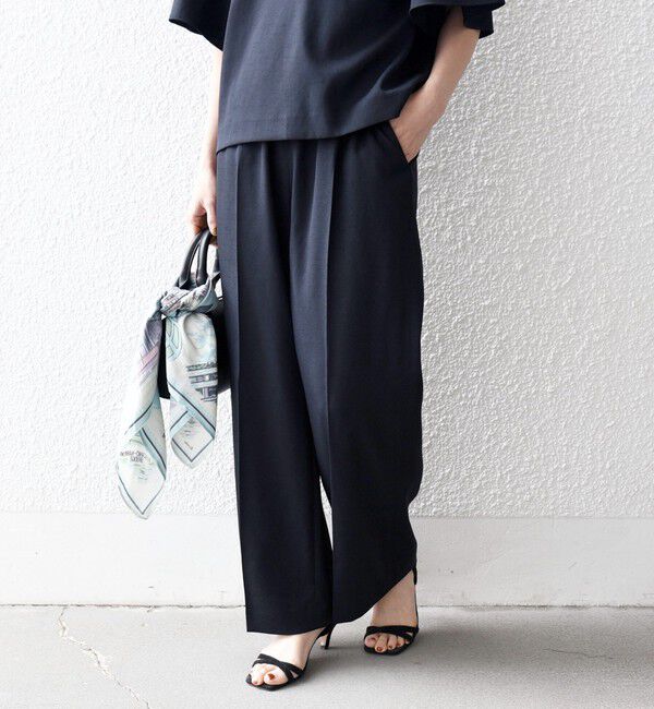 SHIPS any「SHIPS any:〈洗濯機可能〉リネン ライク ブラウス &times; イージー パンツ セットアップ」|その他|