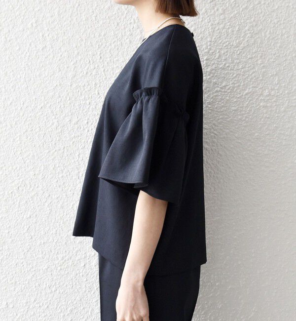 SHIPS any「SHIPS any:〈洗濯機可能〉リネン ライク ブラウス &times; イージー パンツ セットアップ」|その他|