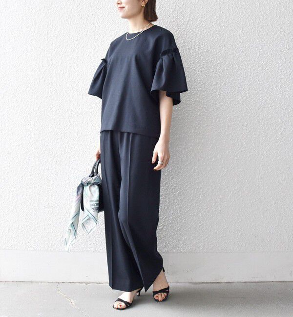 SHIPS any「SHIPS any:〈洗濯機可能〉リネン ライク ブラウス &times; イージー パンツ セットアップ」|その他|