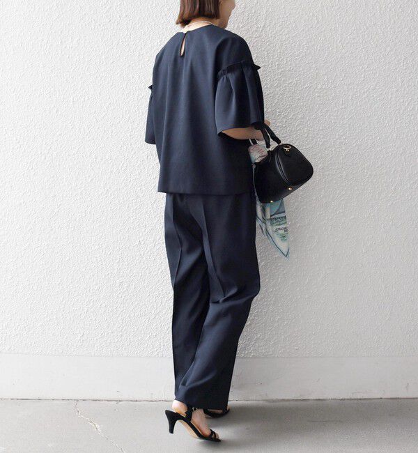 SHIPS any「SHIPS any:〈洗濯機可能〉リネン ライク ブラウス &times; イージー パンツ セットアップ」|その他|