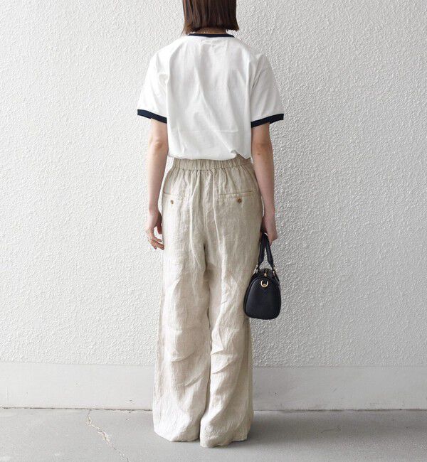 SHIPS any「SHIPS any:〈洗濯機可能〉リネン イージー ベイカー パンツ」|その他|