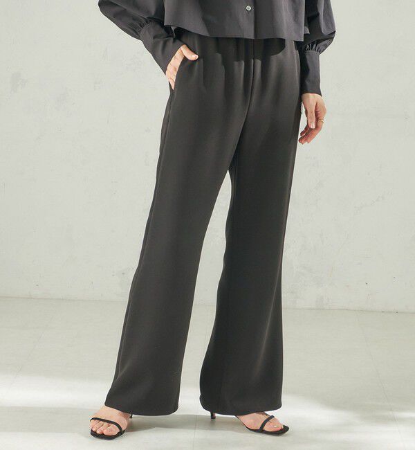 SHIPS for women「堀田茜&times;SHIPS:〈手洗い可能〉ダブルクロス ベルト 付き パンツ」|その他|