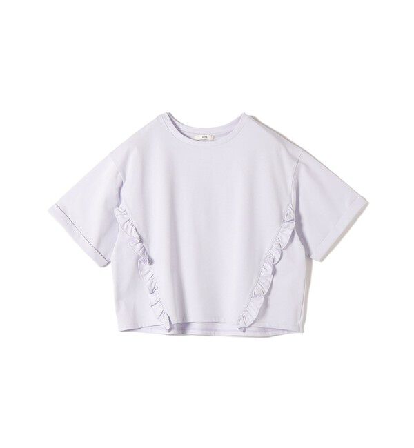 SHIPS for women「《予約》【WEB限定】〈接触冷感〉オーガニック コットン フリル TEE」|Tシャツ・カットソー|