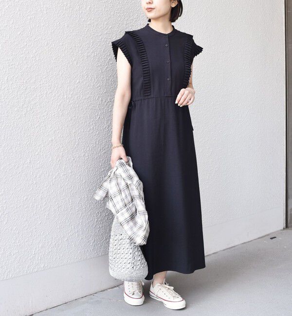 SHIPS Colors 「《予約》SHIPS Colors:〈手洗い可能〉プリーツ デザイン シャツ ワンピース2◆」|ワンピース|