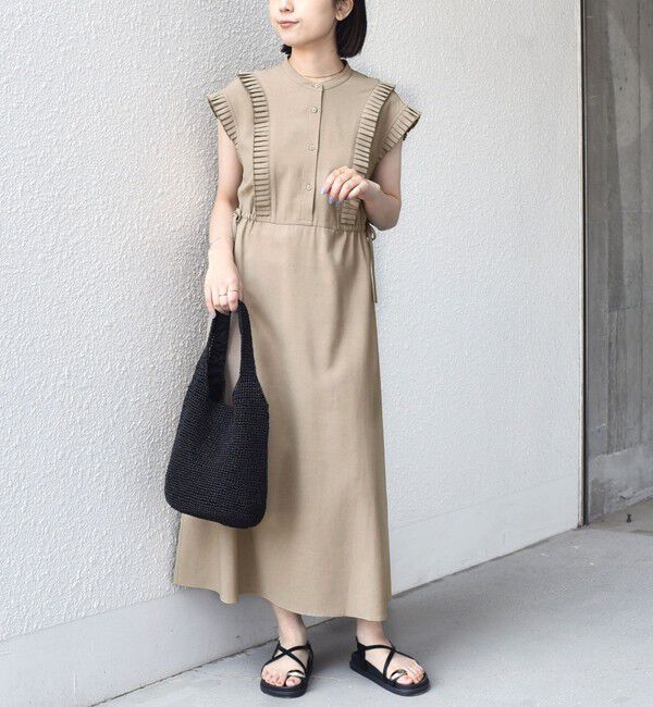 SHIPS Colors 「《予約》SHIPS Colors:〈手洗い可能〉プリーツ デザイン シャツ ワンピース2◆」|ワンピース|