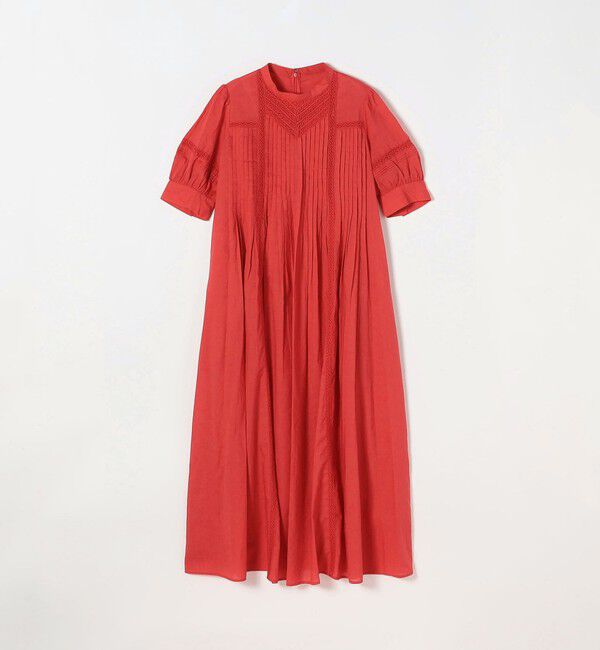 SHIPS any「《予約》SHIPS any:〈洗濯機可能〉キャンブリック レース ピンタック パフスリーブ ワンピース」|ワンピース|