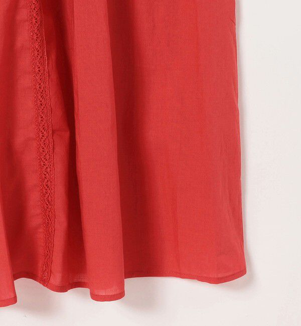 SHIPS any「《予約》SHIPS any:〈洗濯機可能〉キャンブリック レース ピンタック パフスリーブ ワンピース」|ワンピース|