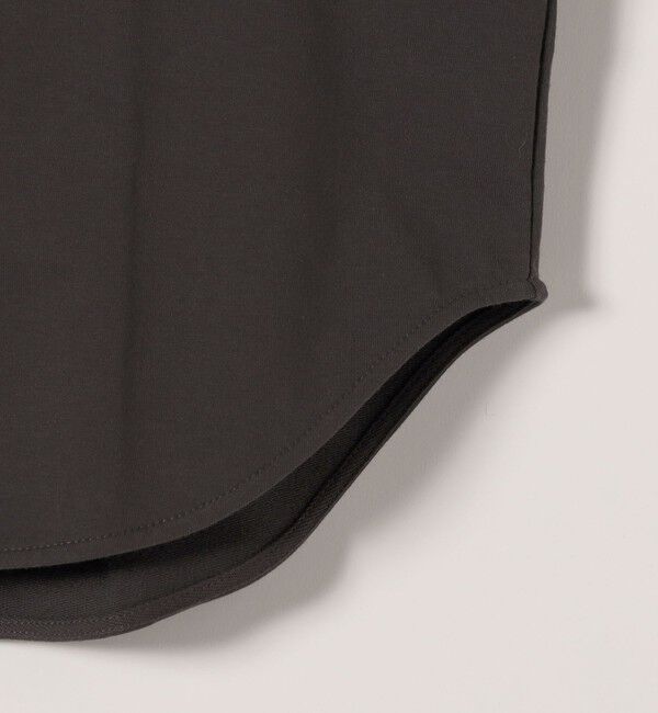 SHIPS any「《予約》SHIPS any:〈洗濯機可能〉インレイ 襟付き スキッパー ハーフスリーブ プルオーバー」|Tシャツ・カットソー|