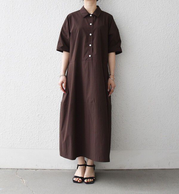 SHIPS any「《予約》SHIPS any:〈洗濯機可能〉タイプライター ボリューム シャツ ワンピース 2」|ワンピース|