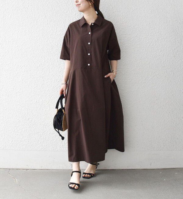 SHIPS any「《予約》SHIPS any:〈洗濯機可能〉タイプライター ボリューム シャツ ワンピース 2」|ワンピース|