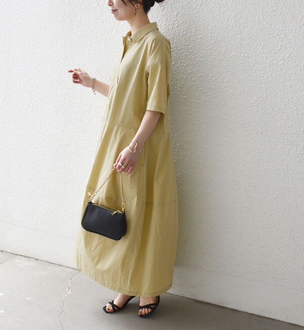 SHIPS any「《予約》SHIPS any:〈洗濯機可能〉タイプライター ボリューム シャツ ワンピース 2」|ワンピース|