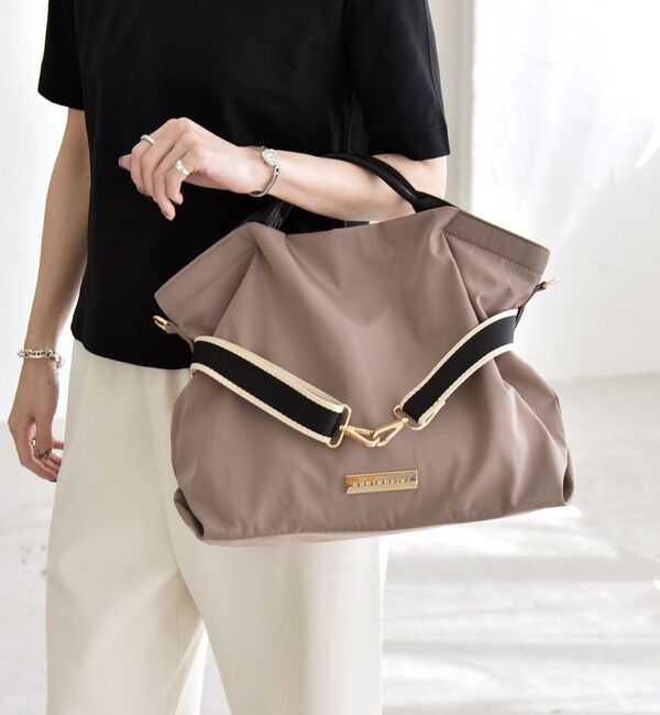 quaranciel「《予約》quaranciel: ラインベルト 2way ショルダー トート バッグ（A4対応）」|トートバッグ|