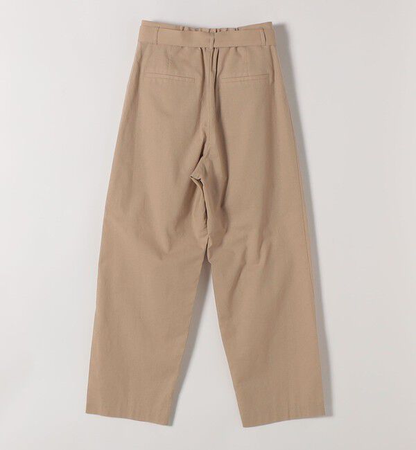 quaranciel「《予約》quaranciel:〈洗濯機可能〉コットン ベルト ハイウエスト テーパード パンツ」|チノ|