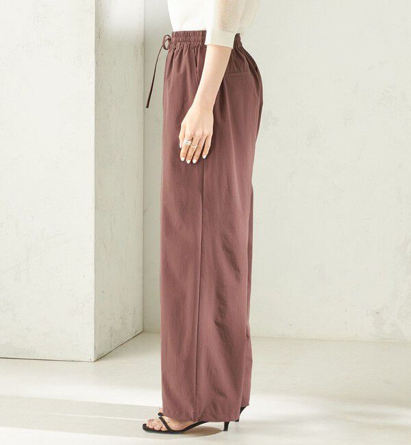 SHIPS for women「《予約》〈接触冷感 / 撥水加工〉TEXBRID(R) 裾 ドロスト パンツ」|その他|