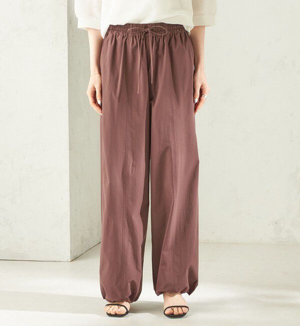 SHIPS for women「《予約》〈接触冷感 / 撥水加工〉TEXBRID(R) 裾 ドロスト パンツ」|その他|