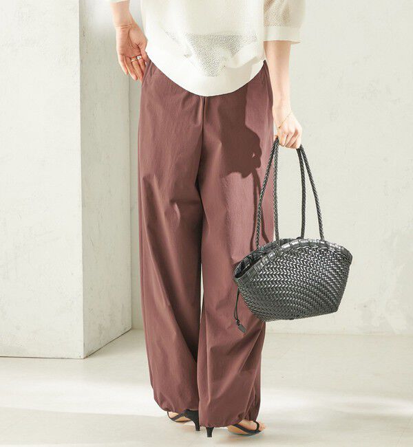 SHIPS for women「《予約》〈接触冷感 / 撥水加工〉TEXBRID(R) 裾 ドロスト パンツ」|その他|